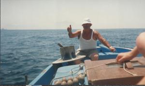 Mijn schipper bij Capri